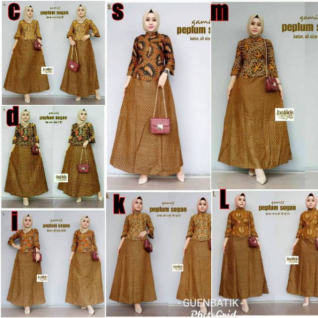 Gamis peplum sogan