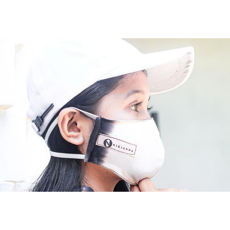 MASKER BATIK MOTIF SHIBORI-MASKER KAIN HIJAB