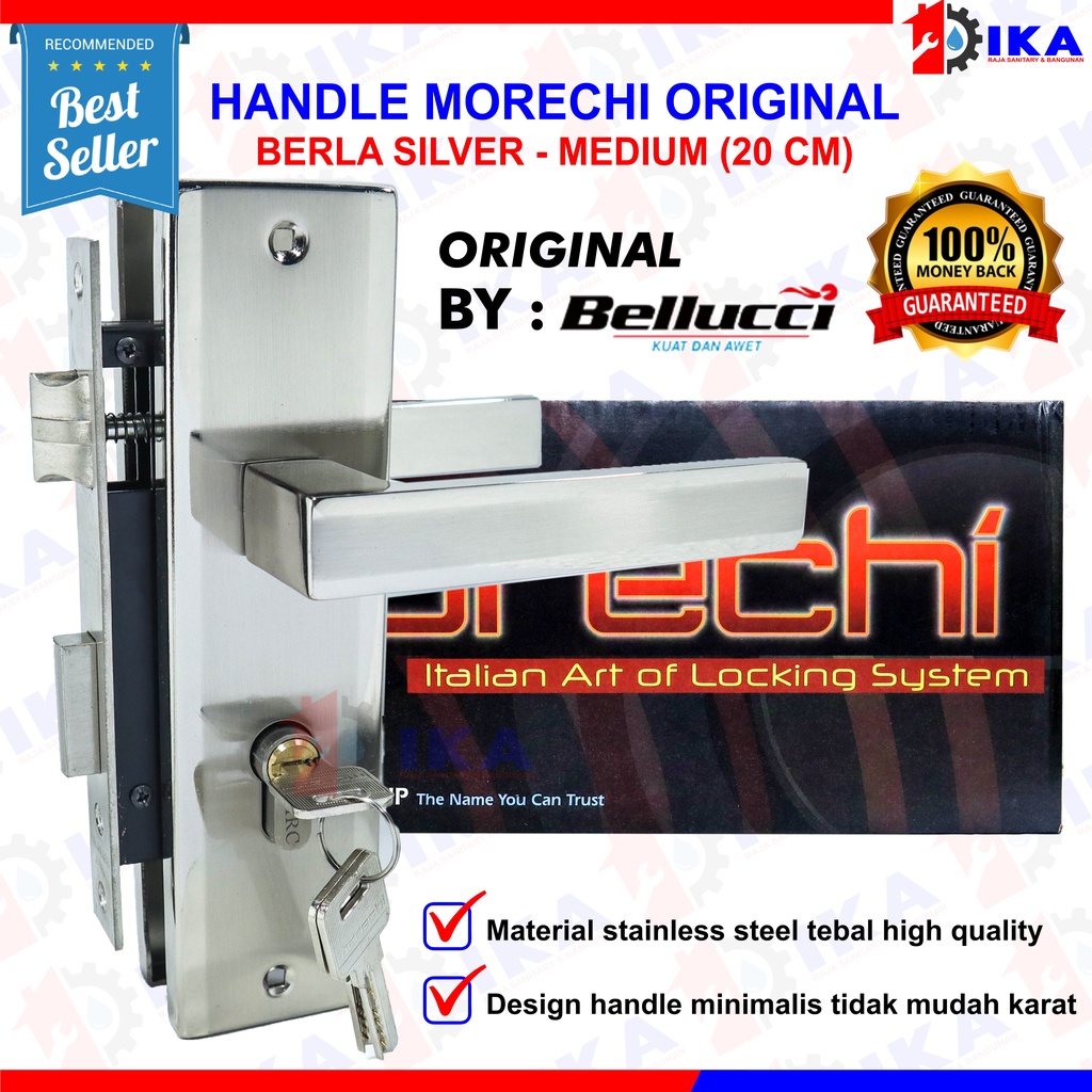 Kunci Pintu Tanggung Morechi  Asli Handle Sedang 20cm Morechi Kunci Moreci Stainless Series