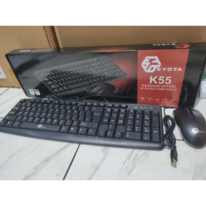 Paket Keyboard Bundle Mouse Full Size Eyota K55