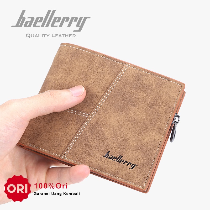 BAELLERRY D9176 Dompet Pria Bahan Kulit PU Leather Premium WATCHKITE WKOS