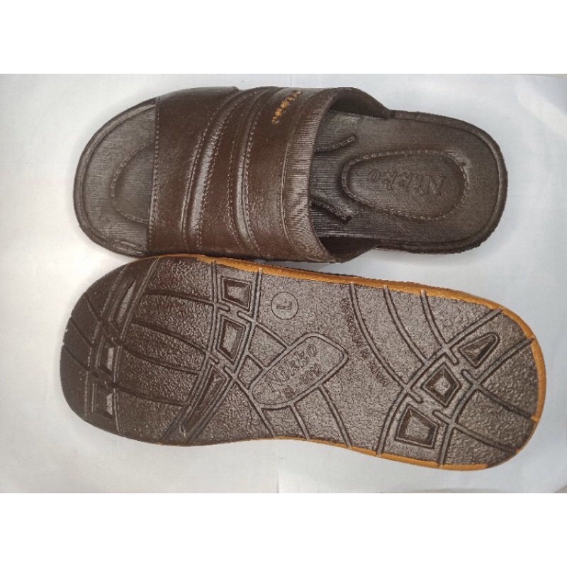 NK 12 - M-L-XL SANDAL SELOP PRIA NIKKO 8012 SANDAL DEWASA TERMURAH, AWET,ANTI SLIP,ANTI AIR,BAHN PVC,ANTI AIR,,BUKAN JEPIT,8128