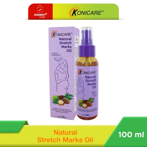 Konicare Natural Stretch Marks Oil Menjaga Elastisitas Kulit dari Stretch Marks - 100 ml