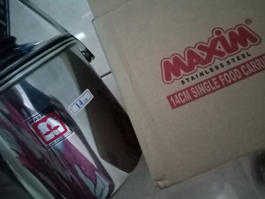 Rantang Tunggal Stainless 14cm Maspion (single Food Carrier)