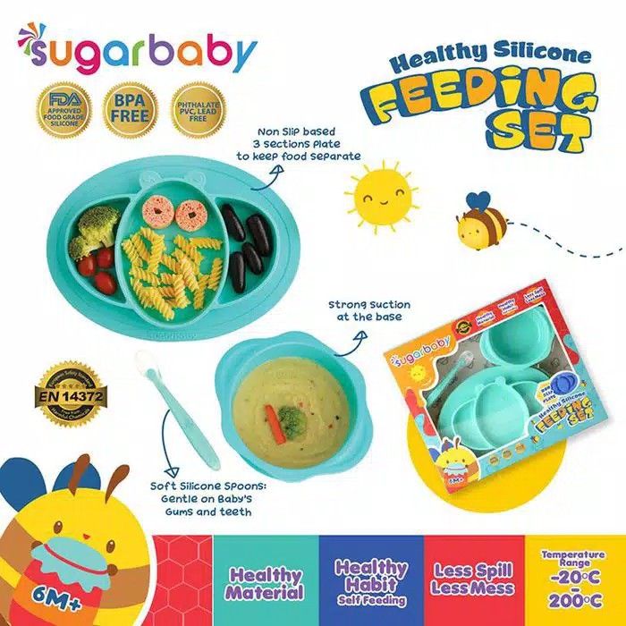 Sugarbaby Healthy Silicone Feeding Set - GS3