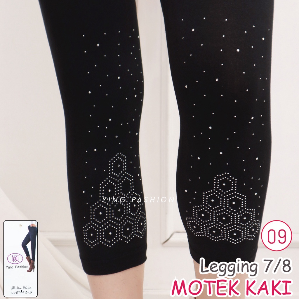 Legging MOTEK KAKI MK07-09 / LEGGING MOTEK KAKI PENDEK / LEGGING PENDEK wanita / LEGGING IMPORT / LEGGING YING FASHION