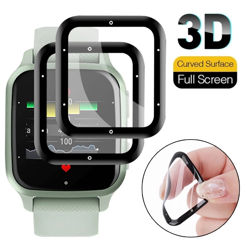 Film Pelindung Layar Smartwatch Garmin Venu SQ 2 / 2 3D Curved Transparan Anti Gores / Air