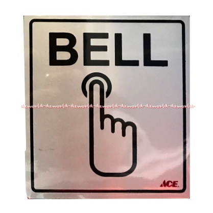 Kris Sticker Anodized Bell Stiker Penunjuk Bel 9x10cm Mudah Digunakan Tanda Ada Bel Pencet Tekan Bel Disini Ringging Kribow Ace Bahan Akrelik Tahan Air Warna Silver