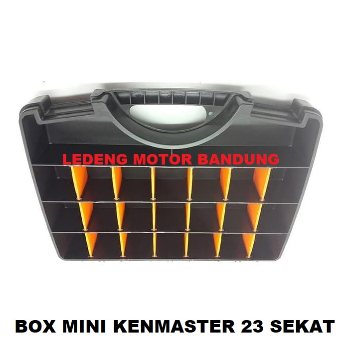 Box Mini 23 Sekat Transparan Bok Rak Komponen Simpan Barang