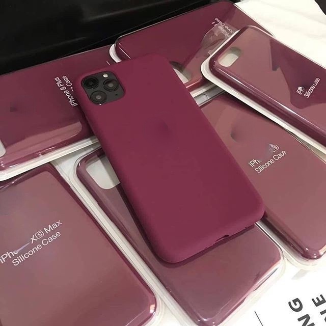 Case Bahan Silikon Warna Violet Untuk iP 13pro max 12 pro max 11 iP 7Plus 8 IPX XR XS max 11 pro max