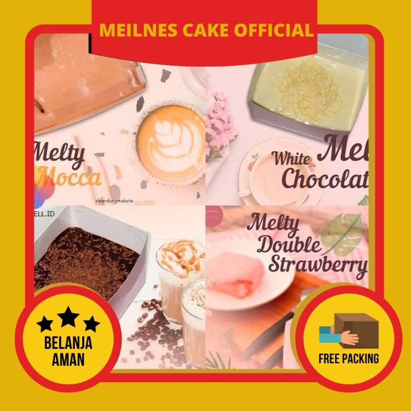 Meilnes - Bandung Makuta Melty - Bolu Lumer Makuta Cake - Dessert Box