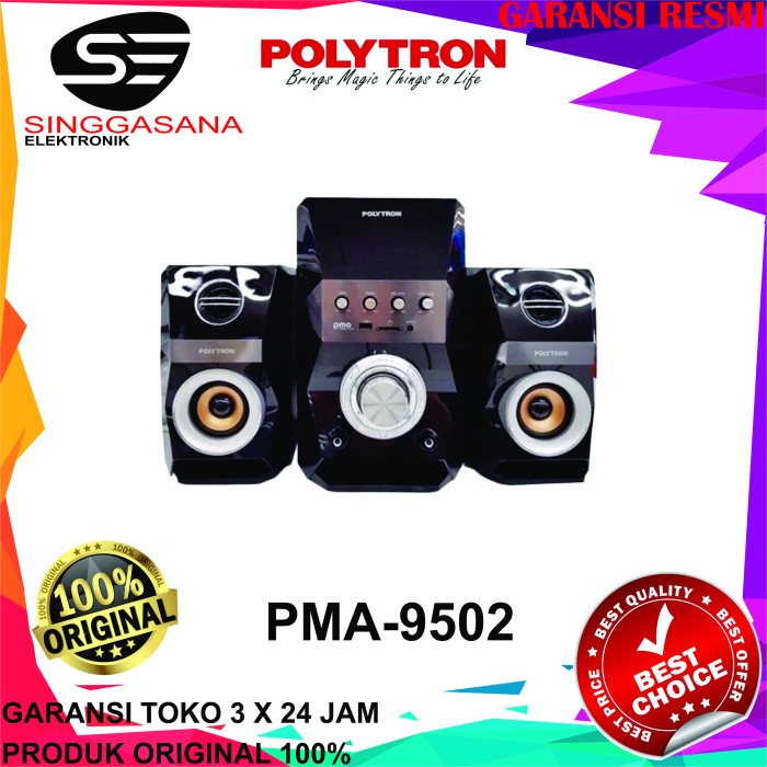 Speaker Aktif POLYTRON PMA-9502 / PMA9502 , Bluetooth speaker