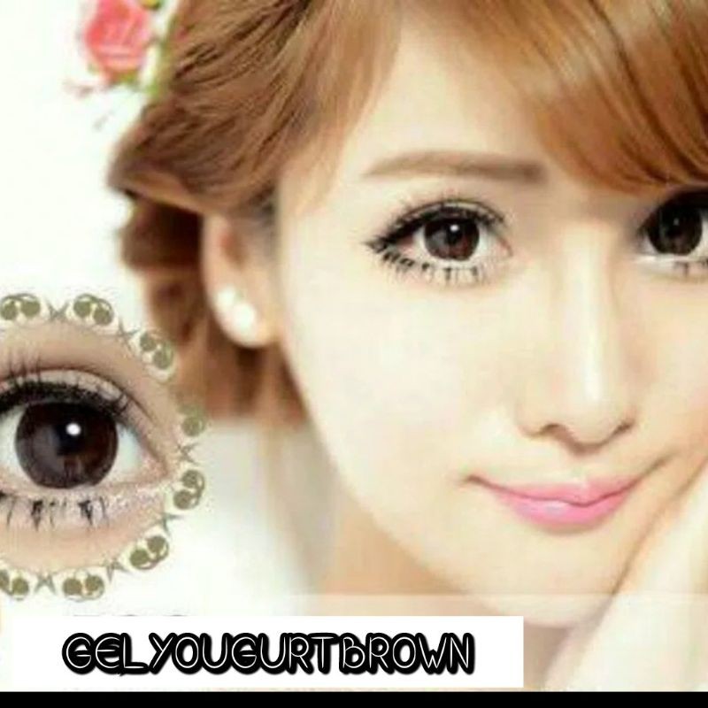

Softlens GEL YOGURT Dark Brown -0.50 S/D -6.00 Warna Cantik Murah
