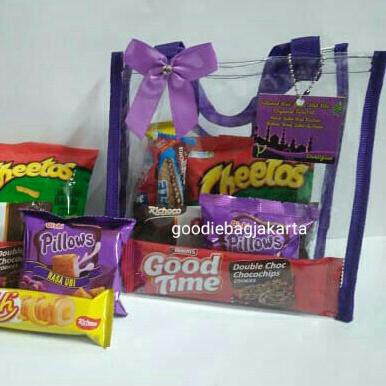 

Goodie Bag / Goodie Bag / Paket Snack Ulang Tahun / Tas Mika Polos + Snack Berkualitas