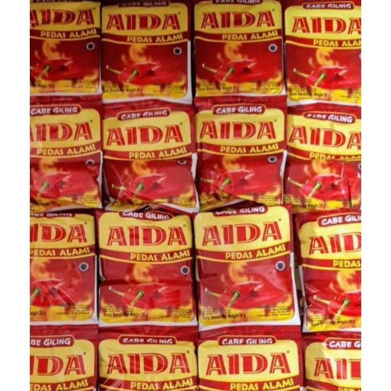 

aida bubuk cabe 25 gram renceng isi 10sc