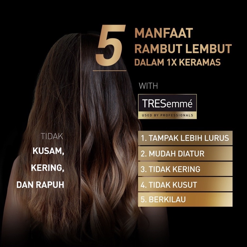 Tresemme Keratin Smooth Heat Protect Spray Marula Oil 236ml Original COD - Spray Rambut Protection 236 ml