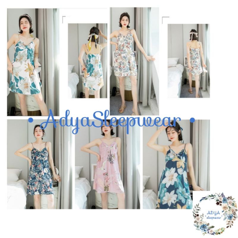 Baju tidur wanita model dress singlet