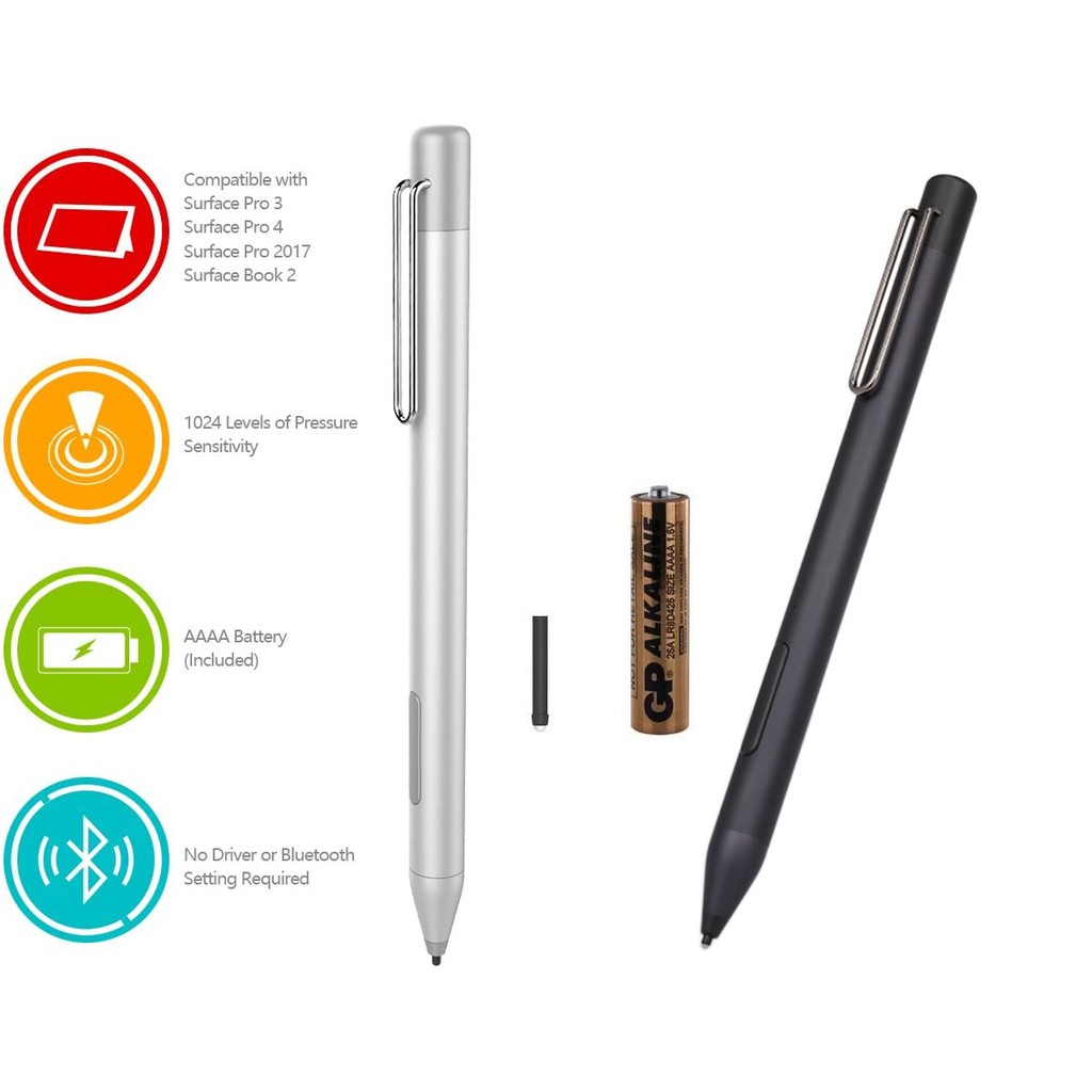 Active Stylus Pen - Compatible with Surface - ME-MPP303 - Pena Stylus Kompatibel Microsoft Surface