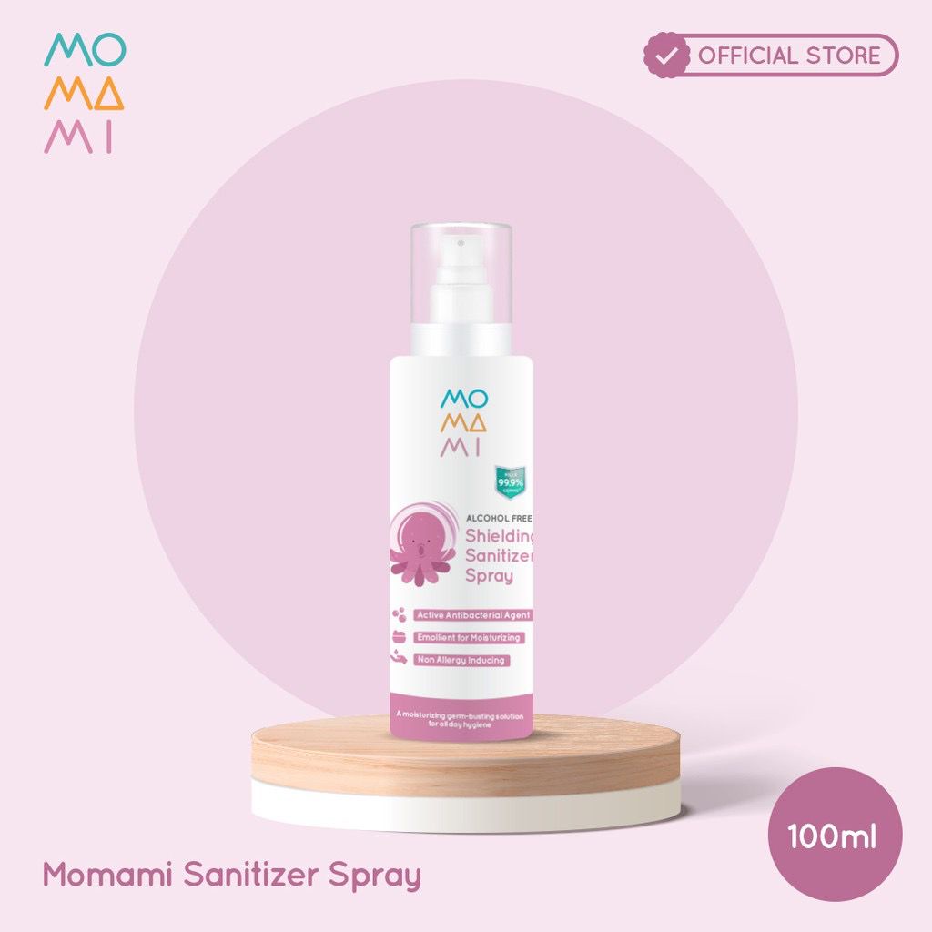 Momami - Baby &amp; Kids Shielding Sanitizer Spray - Sanitizer Bayi &amp; Anak (100 mL)