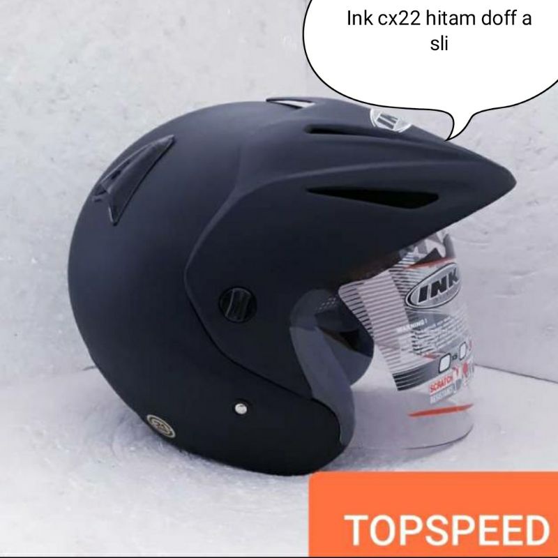 Helm Ink CX22 hitam doff original
