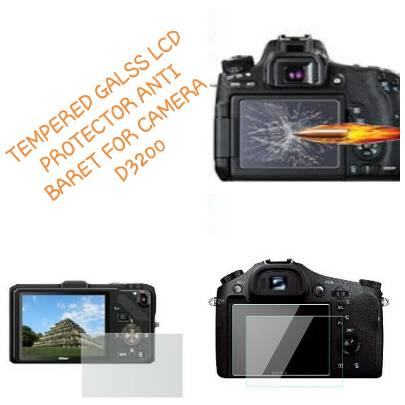 Tempered Glass LCD Kamera Nikon D3200