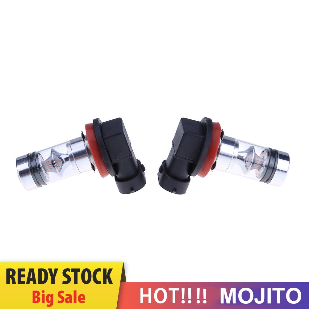 2pcs Lampu Kabut Led 100w H8 / H11 20smd 100w Untuk Mobil