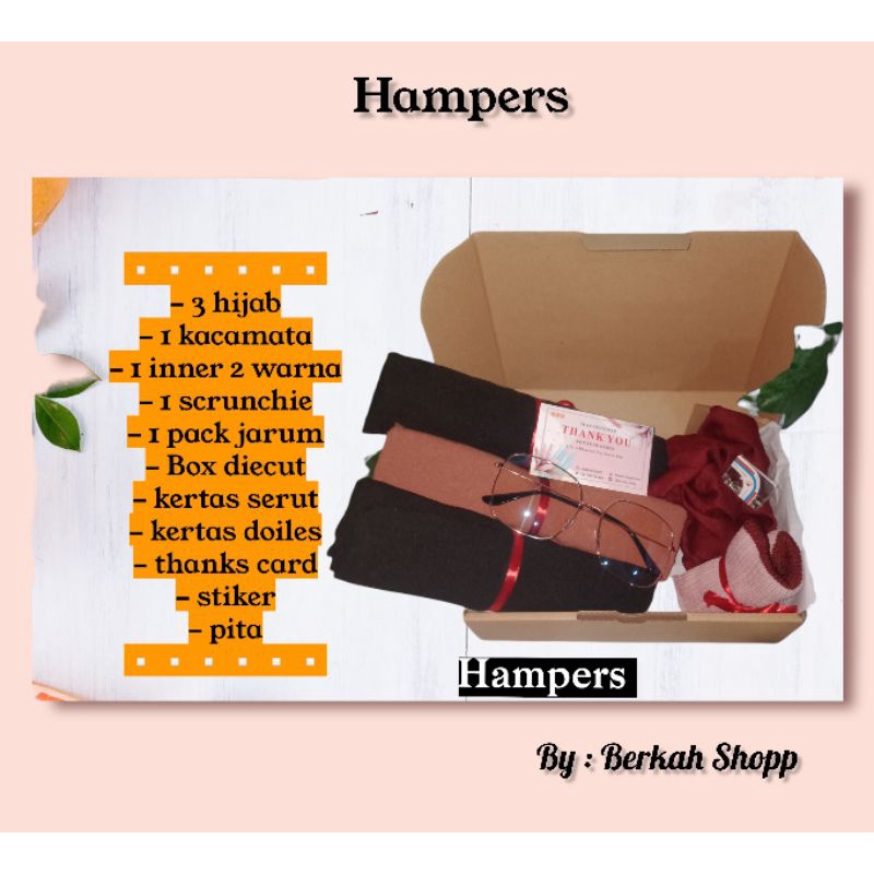 

Hampers Paket B // Hampers Hijab / Hampers Dompet / Hampers Kacamata