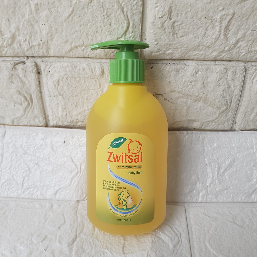 PUMP -  300ml ZWITSAL Baby Bath With Minyak Telon Sabun Shampoo Bayi dengan minyak telon