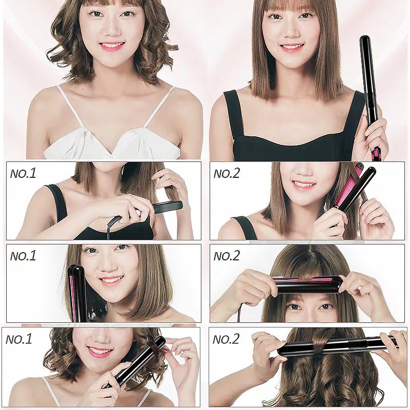 INFY - Catokan Import Yuchun Catok Rambut Hair Straightener Catokan 2in1 Lurus dan Curly R363