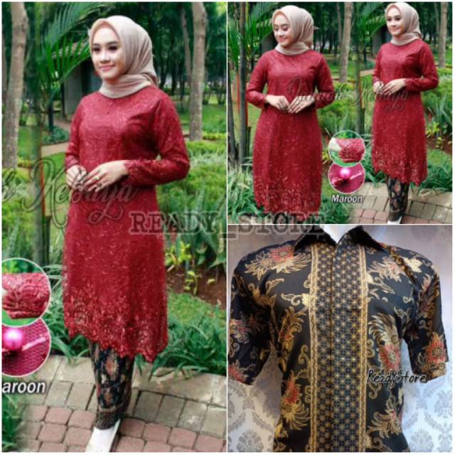KEBAYA TUNIK TILE TERBARU COUPLE - KEBAYA TILE MINANG - TUNIK TERLARIS - KEBAYA KONDANGAN