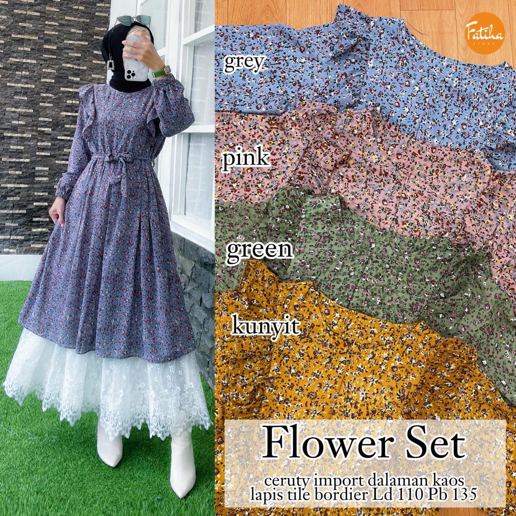 FLOWER SET GAMIS ORI BY FATIHA