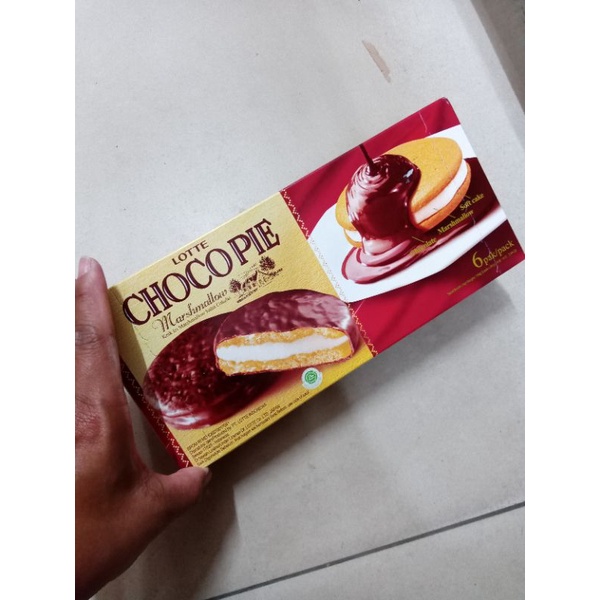 

LOTTE CHOCO PIE 168GRAM/CAKE SALUT COKLAT/MAKANAN RINGAN