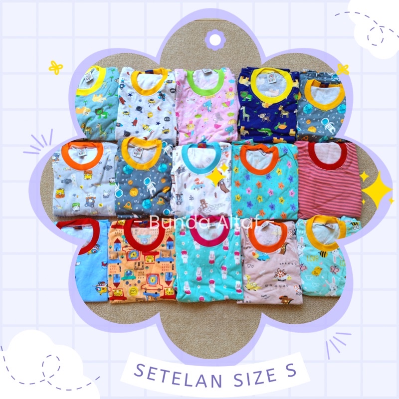 Setelan Baju Anak Usia 5 bulan - 6 Tahun Celana Pendek