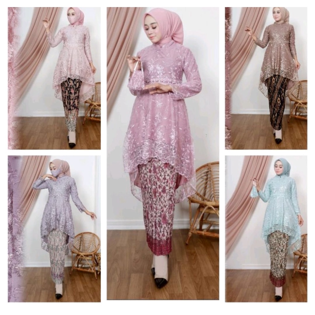 RR Realpict Kebaya Aurora Lesti Mutiara//Setelan Kebaya Modern Kebaya Lesti Kejora//Setelan Kebaya W