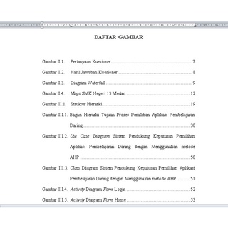 Jual Jasa Pembuatan Cover, Daftar Isi, Daftar Gambar, Daftar Tabel ...
