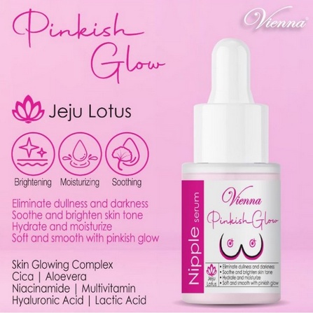 Vienna Jeju Lotus Pinkish Glow Nipple Serum 15ml - Serum Puting Payudara