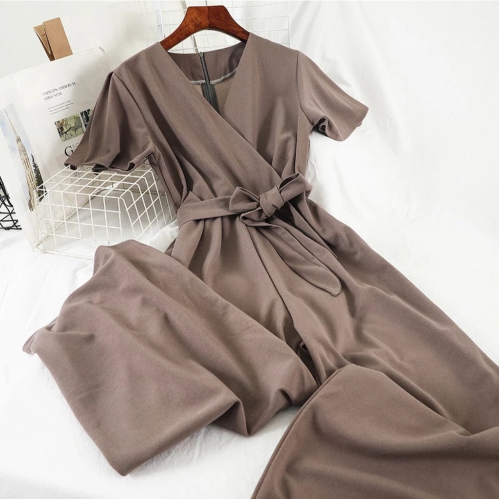 WSE390 - Jumpsuit Sella Elegant Jumpsuit Wanita Setelan Atasan dan Celana Wanita Baju Kodok Baju Setelan Wanita Korea