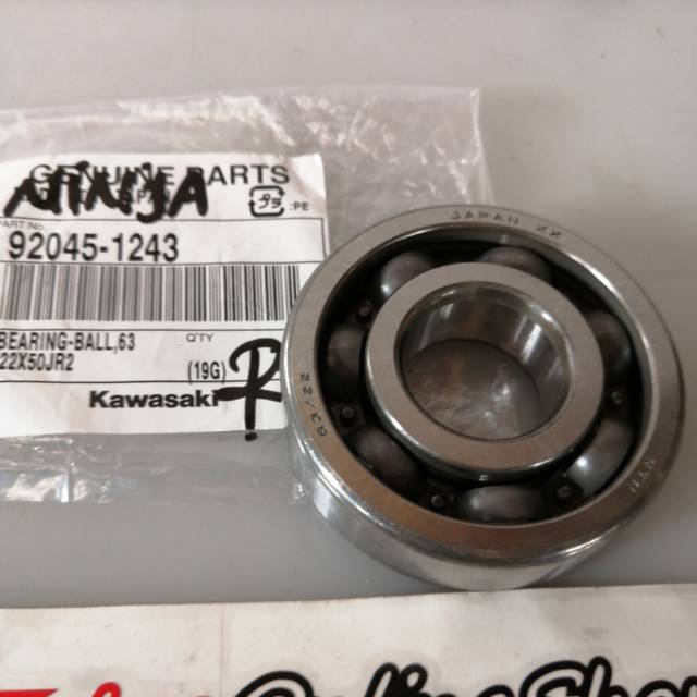 Bearing Bering Laher kruk as kanan ninja R 63 22 R Original Kgp 920451243