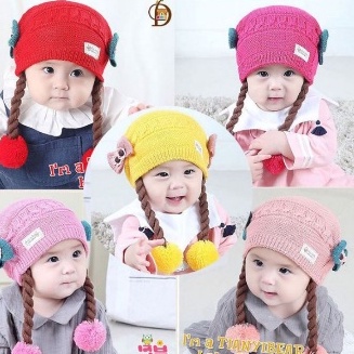 Kupluk MOTIF KEPANG RAMBUT Untuk Anak Lucu