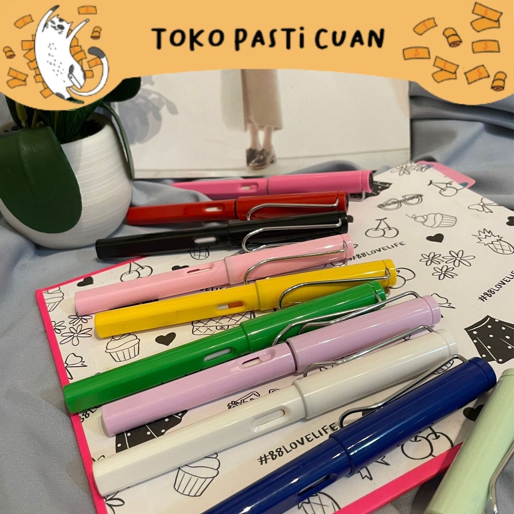 

pensil mewah makaron pastel elegan new arrival pean lucu keperluan sekolah anak bisa COD pen lucu imut pen fancy unik tinta hitam import