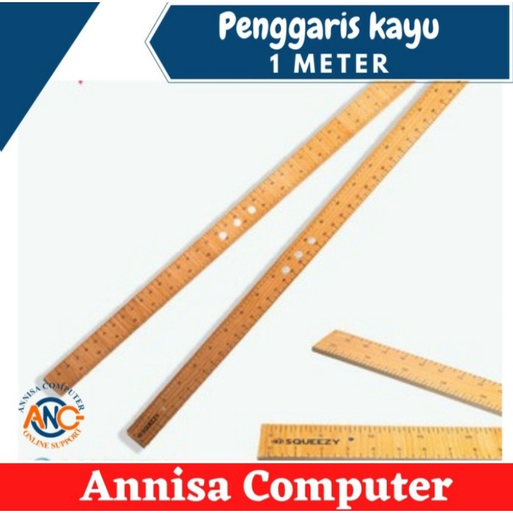 Jual Penggaris Kayu Meter Mistar Kayu M Pengukur Kayu Jidar