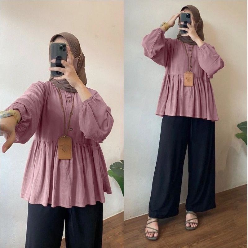 ARINA PEPLUM BLOUSE AIRFLOW