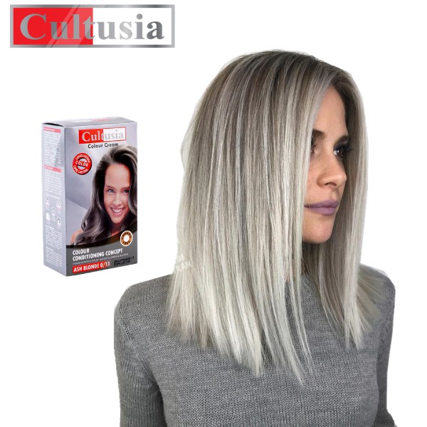  Cultusia  Hair Color Ash Blonde 30ml Shopee Indonesia