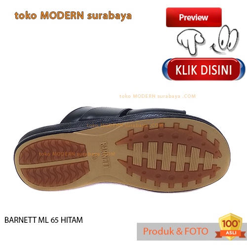 BARNETT ML 65 HITAM sandal pria casual slide