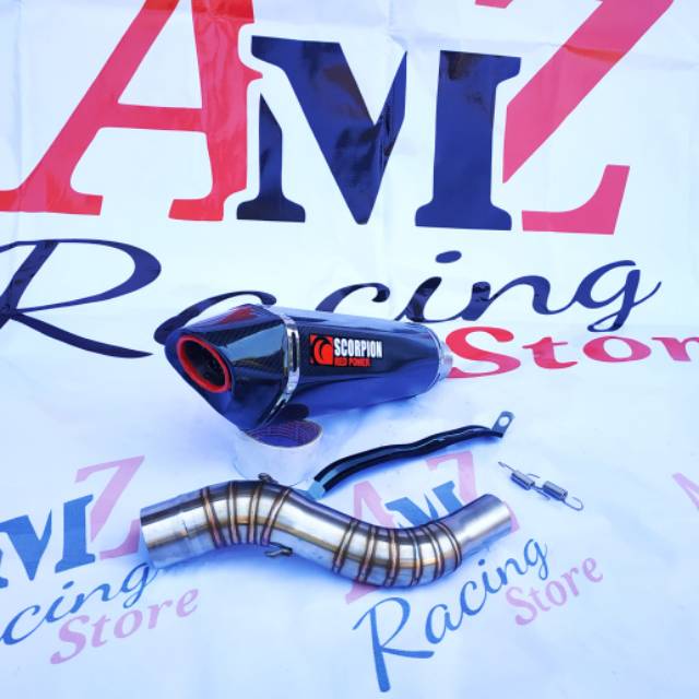 Knalpot Scorpion Carbon SlipOn CBR150R Dan CB150R