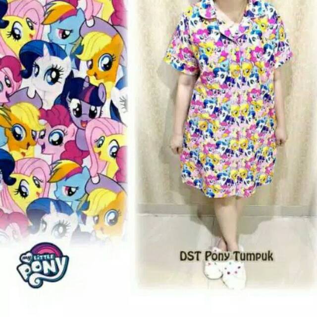 Daster Piyama Pony Tumpuk | Baju Tidur Wanita