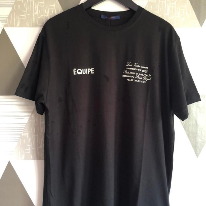 T-SHIRT LV EQUIPEE BLACK NEW PREMIUM KAOS PRIA LV KAOS WANITA MURAH