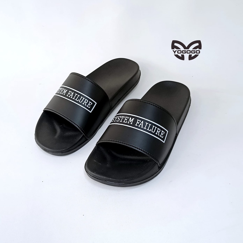 Sandal Slide Sendal selop flip flop pria dan wanita SYSTEM FAILURE