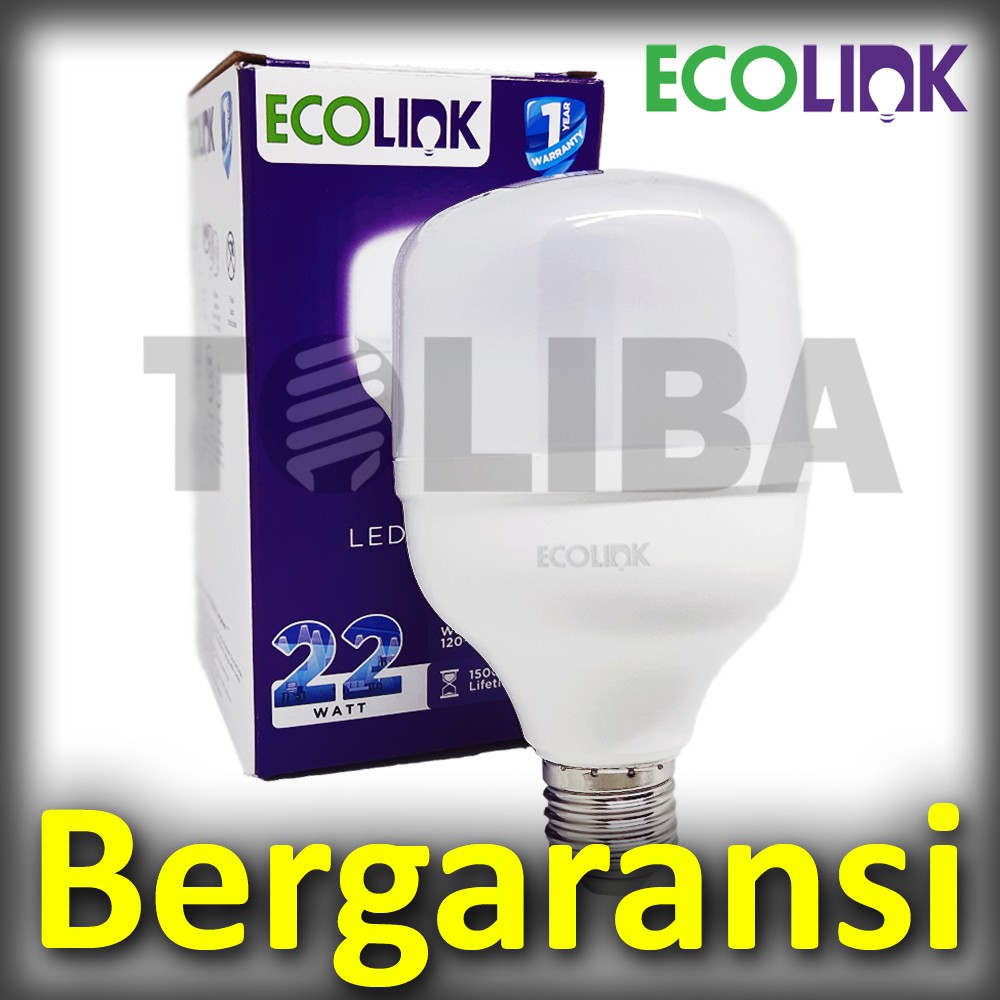 lampu led ecolink 22watt 22 watt 22w / led ecolink putih / lampu led SNI