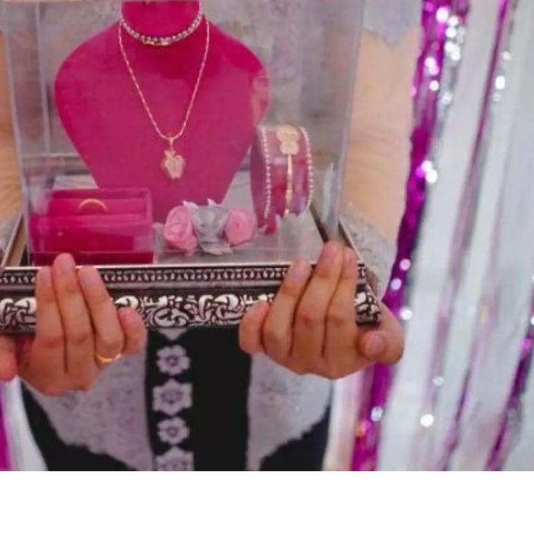 KOTAK PERHIASAN SATU SET/KOTAK MAHAR/BOX PERHIASAN (KALUNG ,CINCIN,GELANG)
